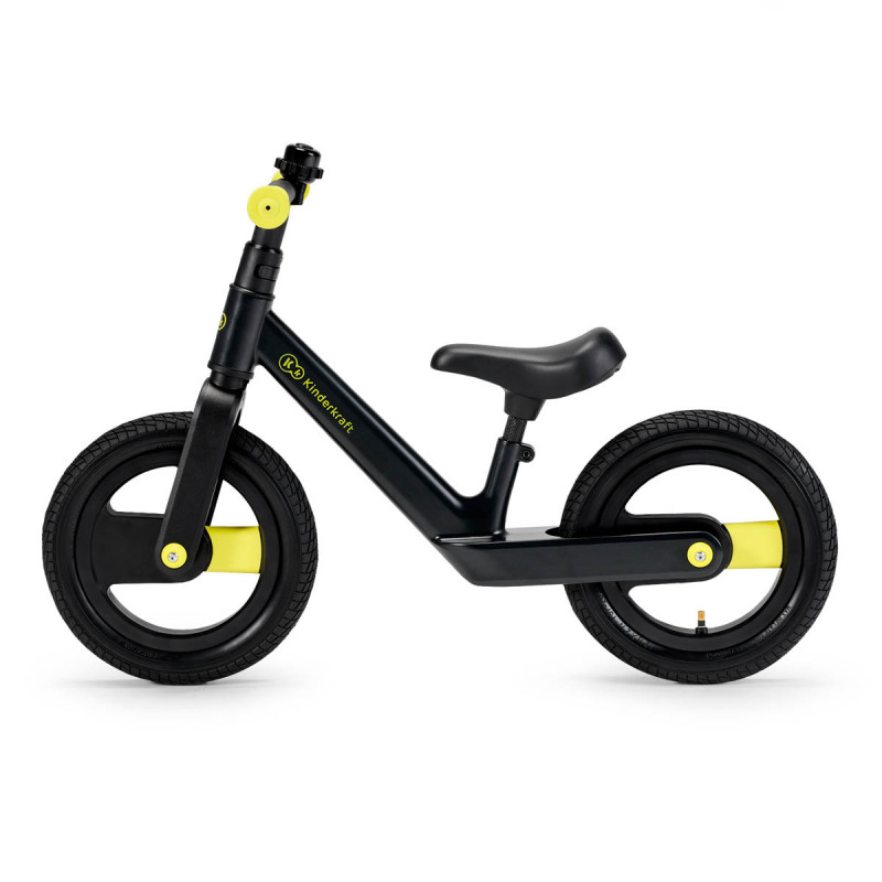 Kinderkraft goswift bicicleta de equilibrio está equipado con un asiento cómodo, suave y cubierto de piel ecológica.