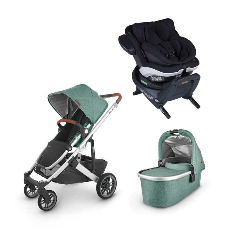 Pack cochecito Uppababy Cruz V2 en color emmett y silla de coche Besafe Twist B i-Size.