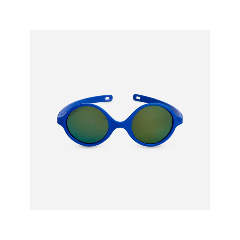 Gafas de sol Diabola 2 en 1 de Kiertla en color azul con efecto espejo. Ideales para recién nacidos.