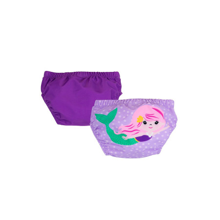 Pack de 2 bañadores pañal de Zoocchini en modelo sirena.