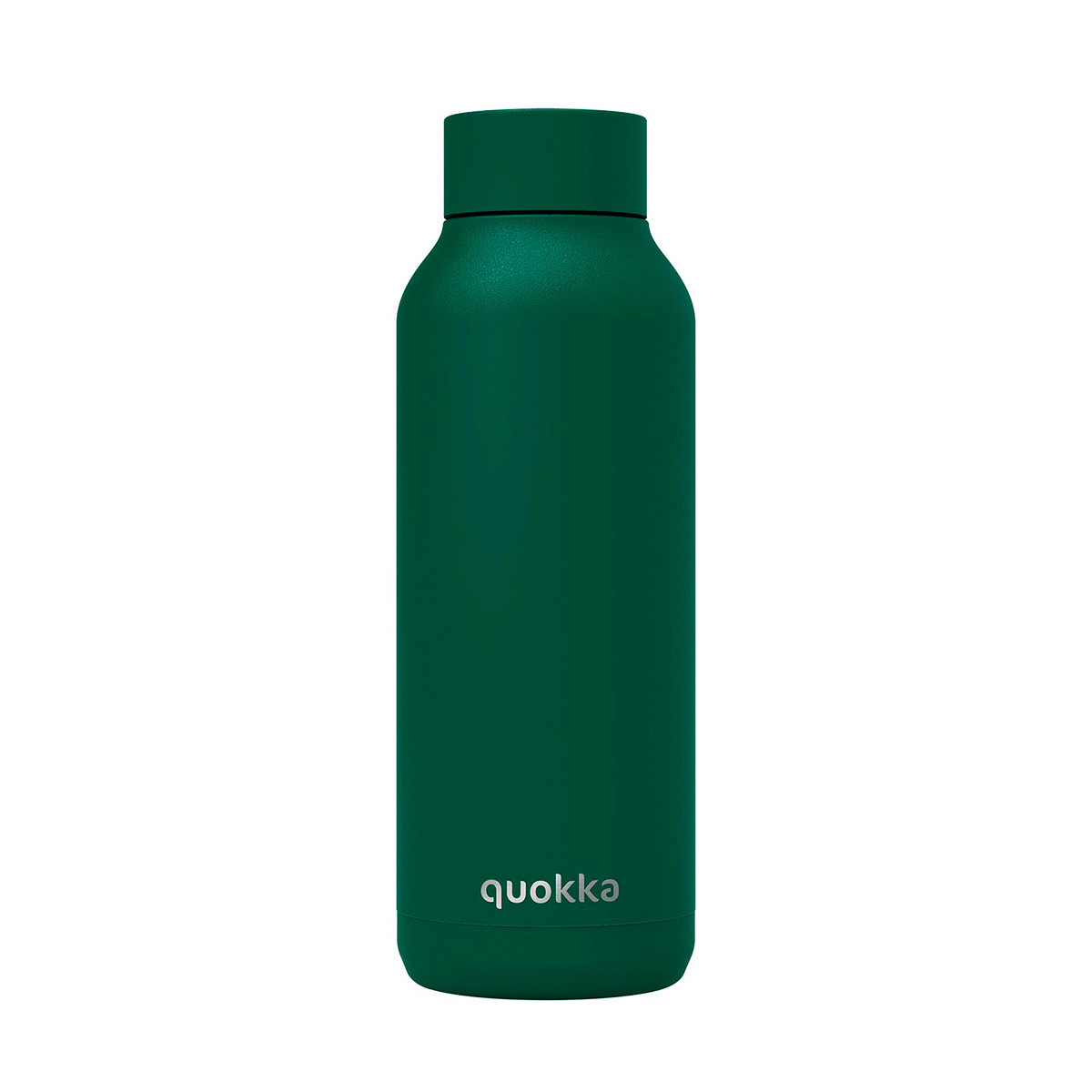 Botella de acero inoxidable de Quokka, modelo dark green de 150ml.