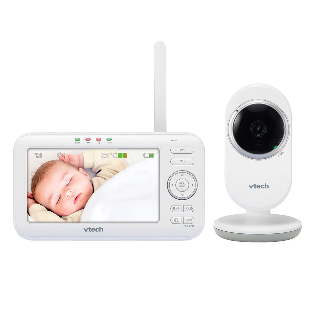 Cámara vigilabebés Bebe Monitor LCD de 3,5 pulgadas, Sensor de