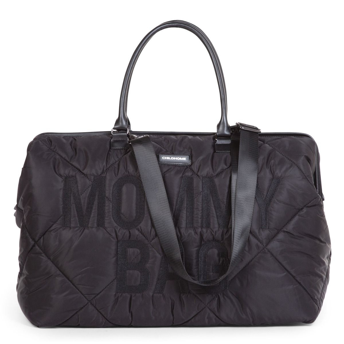 Bolso Mommy Bag de Childhome, incluye una correa de transporte, también se puede llevar fácilmente sobre el hombro.