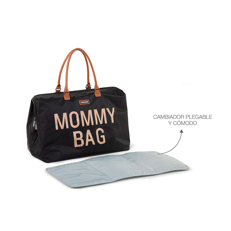 Bolso Mommy Bag de Childhome, incluye un cambiador plegable y cómodo.