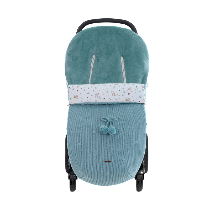 Bambi BB de punto, saco silla universal para invierno de Uzturre en color menta.