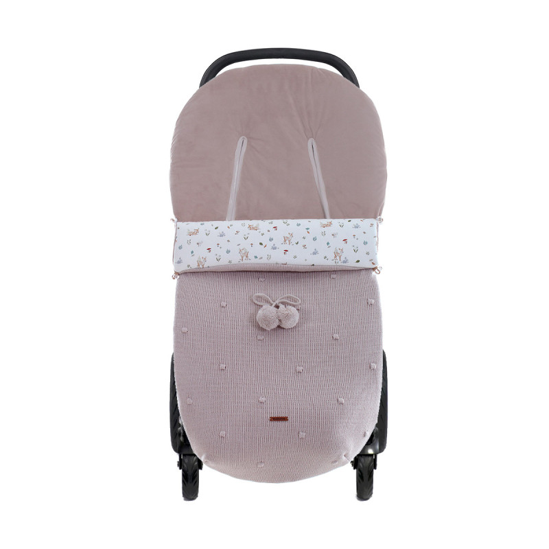 Bambi BB de punto, saco silla universal para invierno de Uzturre en color piedra.