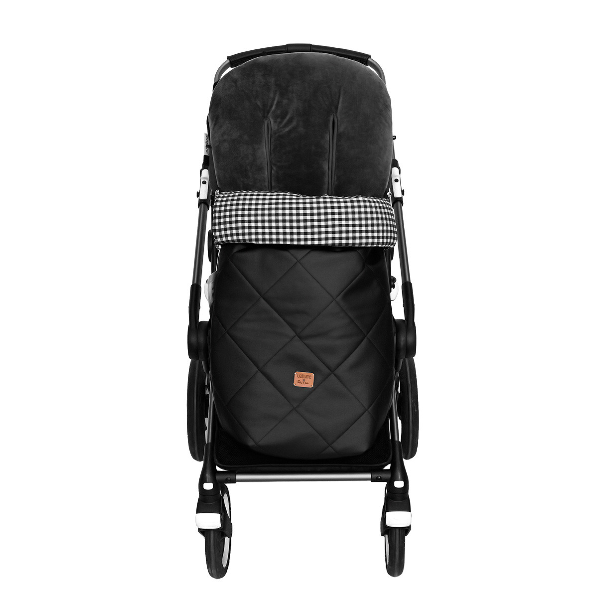 Saco silla para invierno, JACOBO CC NEGRO con Pelo en el interior negro, modelo cocco negro + pelayo negro, de Uzturre.