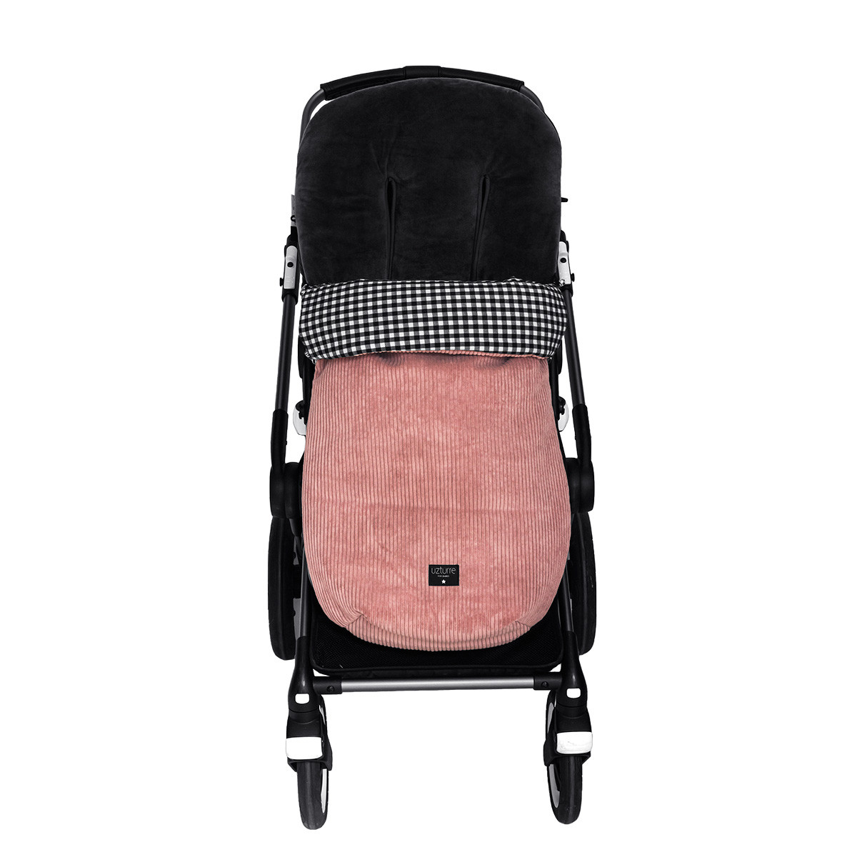 Saco de silla para invierno, Matias color rosa con interior Pelo negro, de Uzturre.