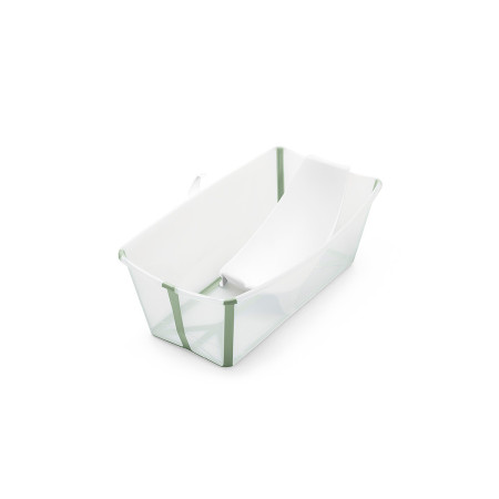 Bañera verde transparente FLEXI BATH STOKKE + soporte.
