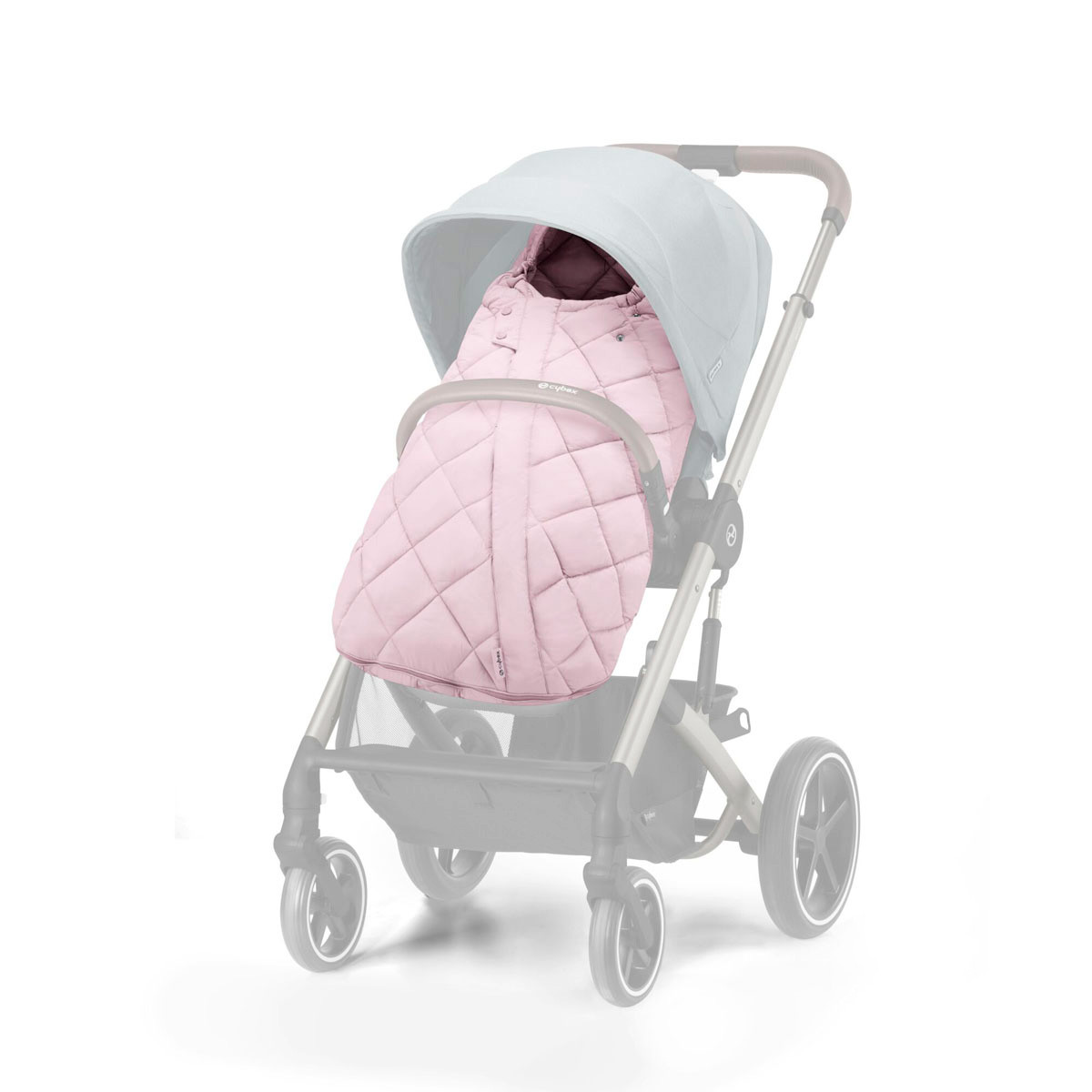 Saco de silla universal Snooga 2 de Cybex, para cualquier estación del año, se adapta perfectamente a cualquier silla de paseo.