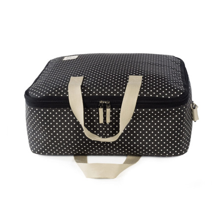 Maleta Emily de Walking Mum, cuenta con cierre seguro de cremallera en ambas direcciones que facilitan su apertura.