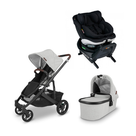 Pack cochecito Uppababy Cruz V2 en color anthony con silla de coche Besafe iZi Turn B.