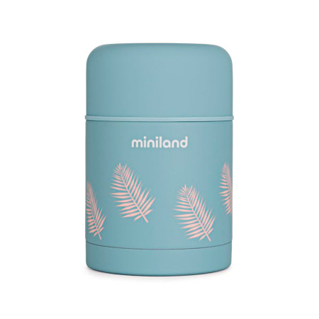 Termo para sólidos Food Thermy Palms 600 ml de Miniland. Divertido diseño exterior.