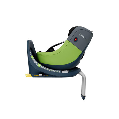 Silla de coche giratorio 360º, Marie 3 i-Size de Swandoo, color lime y sesame grey.