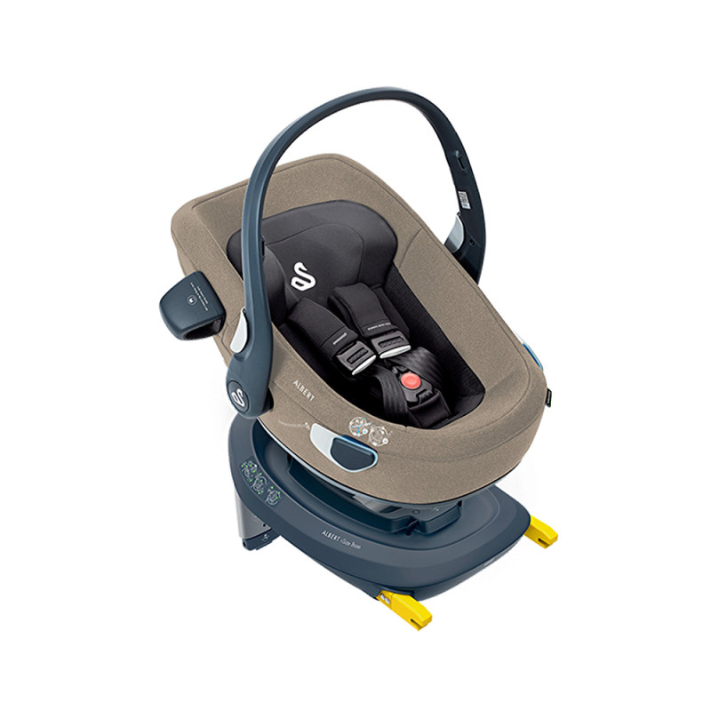Silla de coche grupo 0 Albert i-Size de Swandoo en color alfalfa.