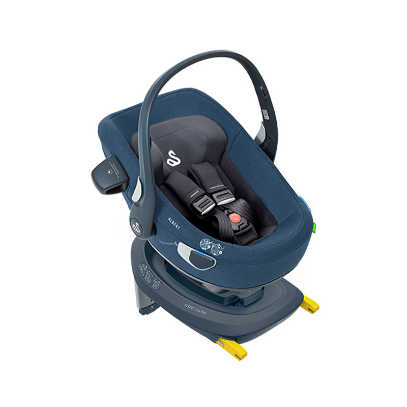 Silla de coche grupo 0 Albert i-Size de Swandoo en color blueberry.