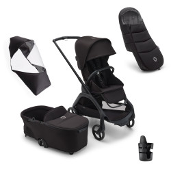 Bugaboo pack dragonfly imprescindibles recién nacido invierno midnight black