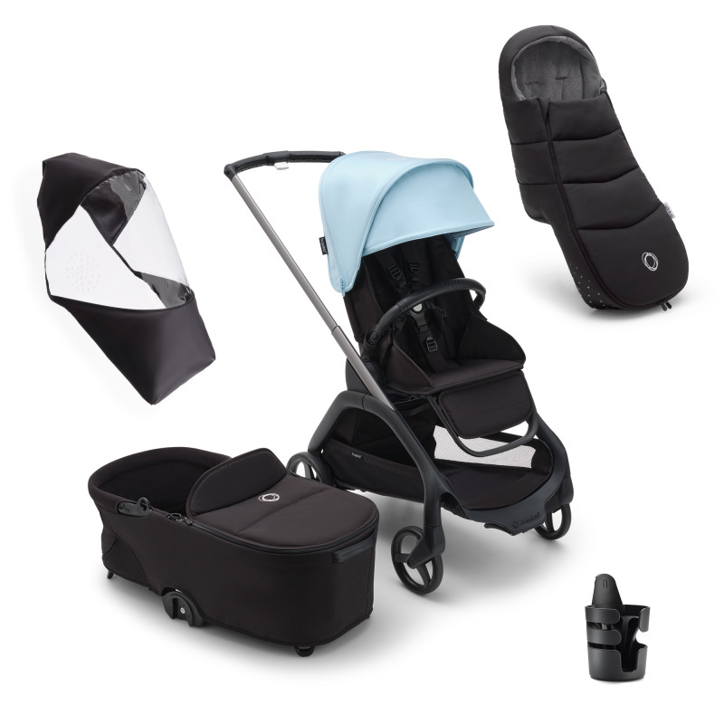 Bugaboo pack dragonfly imprescindibles recién nacido invierno horizont blue