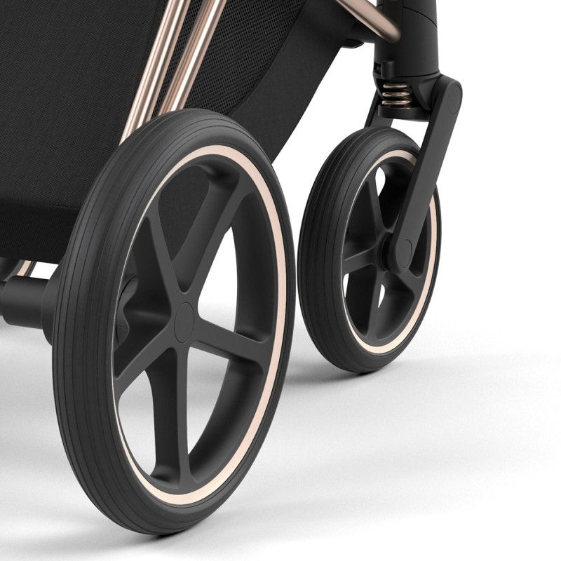 Priam Platinum de Cybex, con suspensión integral en todas las ruedas.