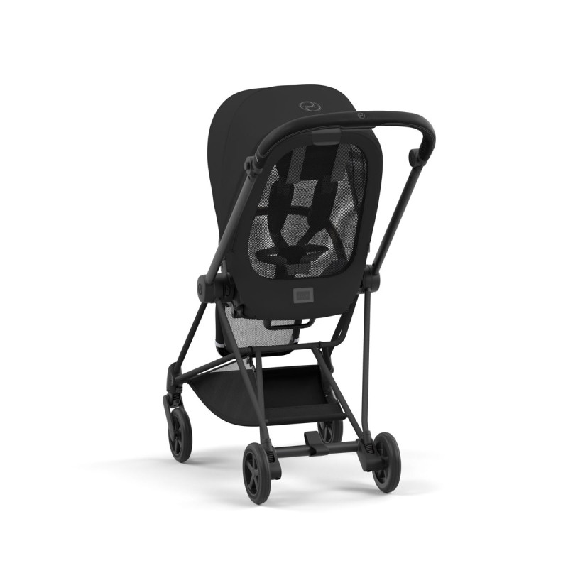 Silla de paseo Mios Platinum de Cybex, con respaldo transpirable de malla.