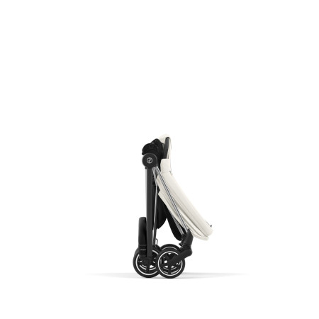 Silla de paseo Mios Platinum de Cybex, plegado compacto y ligero con una sola mano.