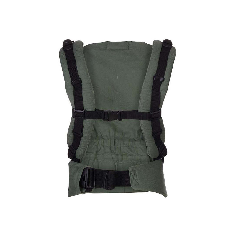 Su sistema de doble ajuste permite configurar la mochila en tamaño Baby o Toddler, sin necesidad de tallas ni reductores.