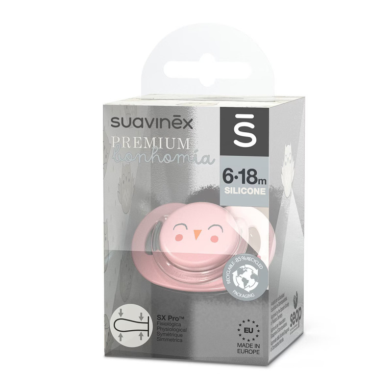 Suavinex Chupete Fisiológico SX Pro Tetina Silicona 6-18m Pack 2