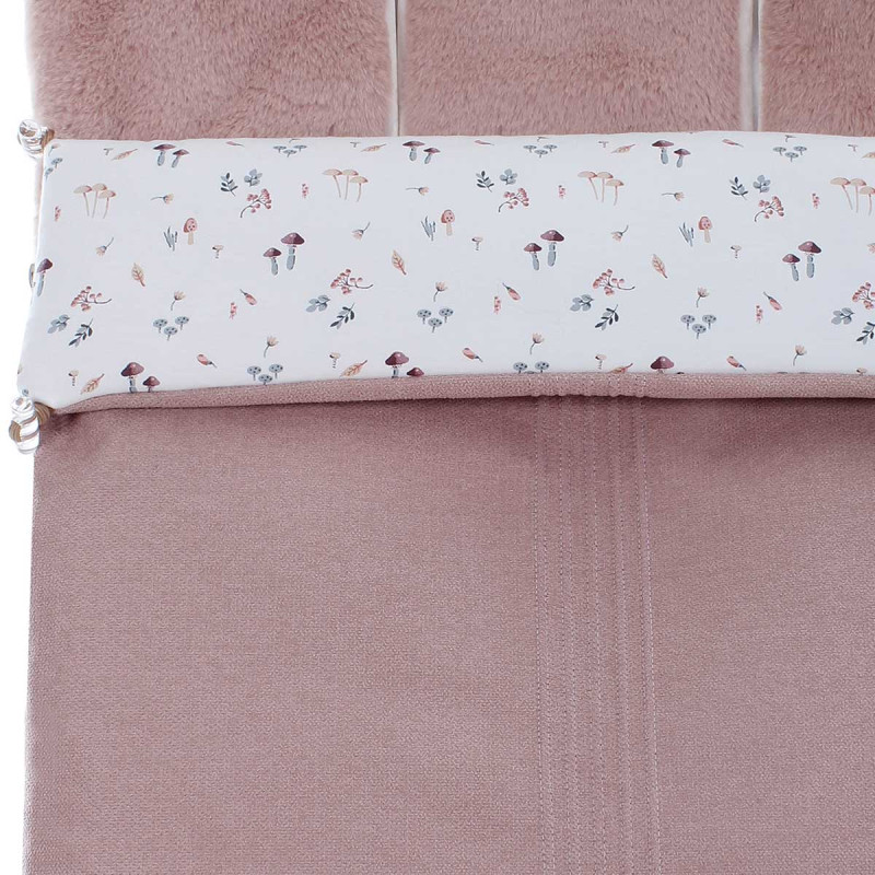 Saco de silla universal para invierno, Tasia MA de Uzturre. Detalles de los tejidos.