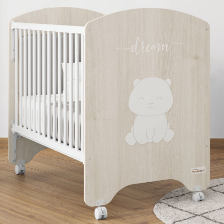 cuna dream bear roble VERSO blanco MATE