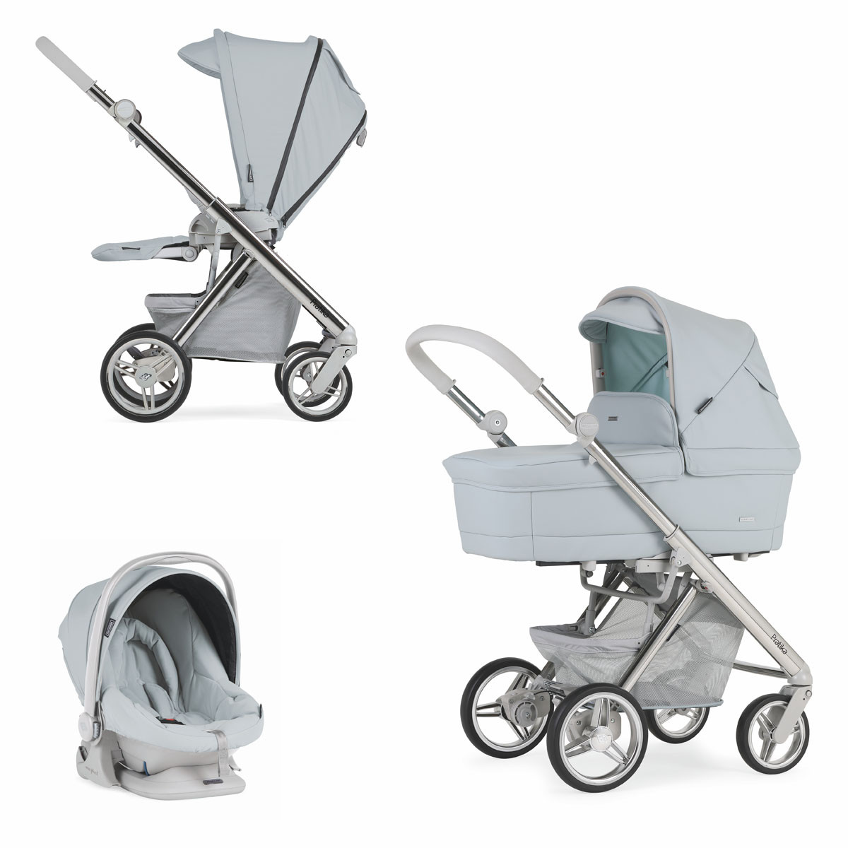 BEBECAR PRATIKA TRIO SILLA DE PASEO CROMADO KP376