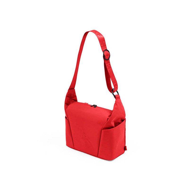 Bolso cambiador para Xplory X de Stokke en el color ruby red