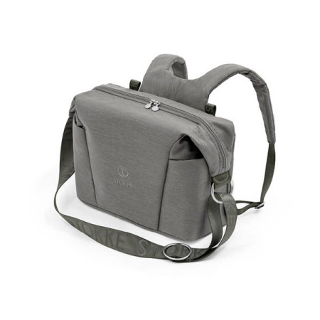 Bolso cambiador para Xplory X de Stokke, úsalo como bolso para el hombro o como mochila.