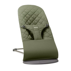 Babybjorn Bliss mesh o cotton hamaca verde oscuro algodon