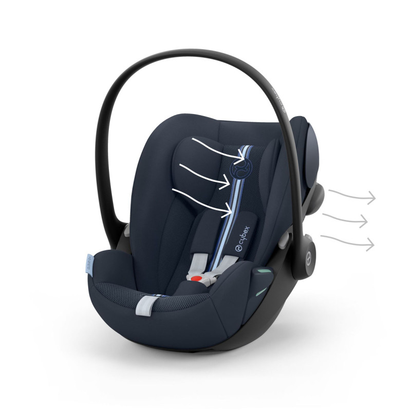 cybex cloud g silla de coche bebé ocean blue plus 3