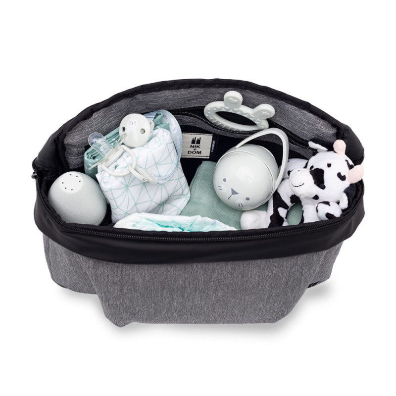 nikidom bolso organizador heather gris interior
