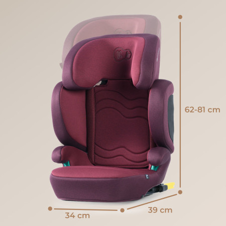 kinderkraft XPAND 2 i-Size Silla de coche  Cherry Pearl medidas