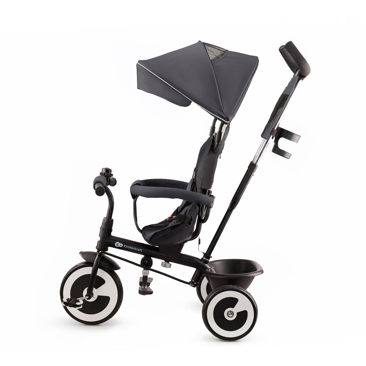 kinderkraft ASTON triciclo gris a favor de marcha