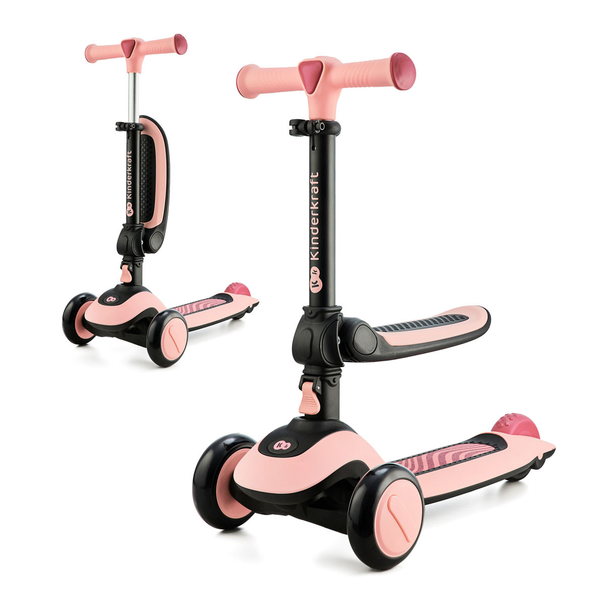 kinderkraft HALLEY Bicicleta y patinete rosa