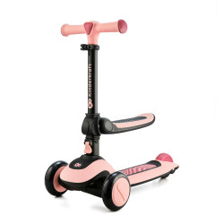 kinderkraft HALLEY Bicicleta y patinete rosa 2