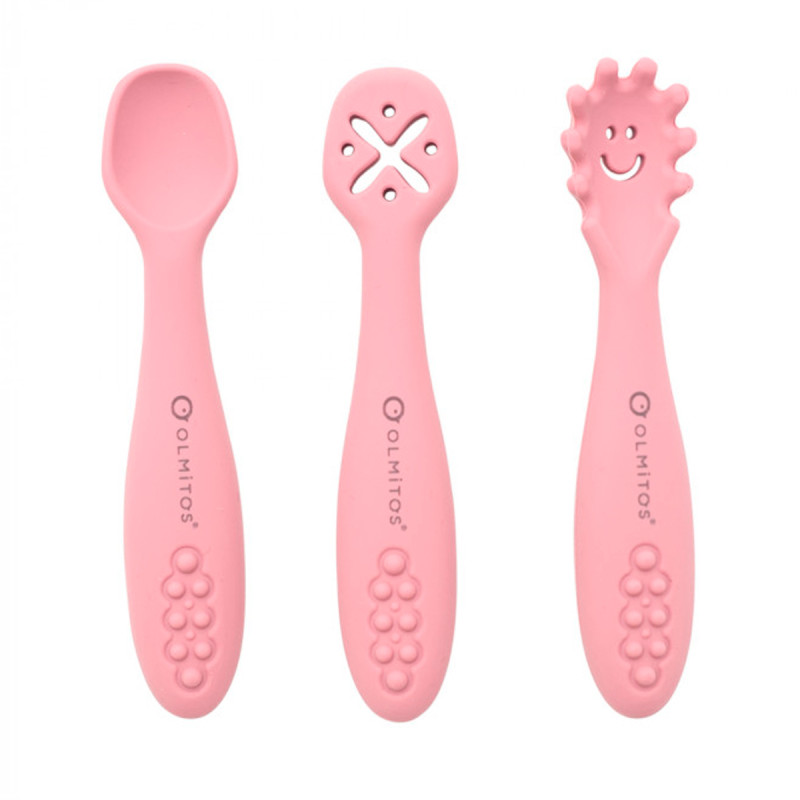 Olmitos Set Cubiertos Apredizaje pink