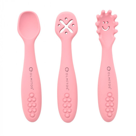 Olmitos Set Cubiertos Apredizaje pink