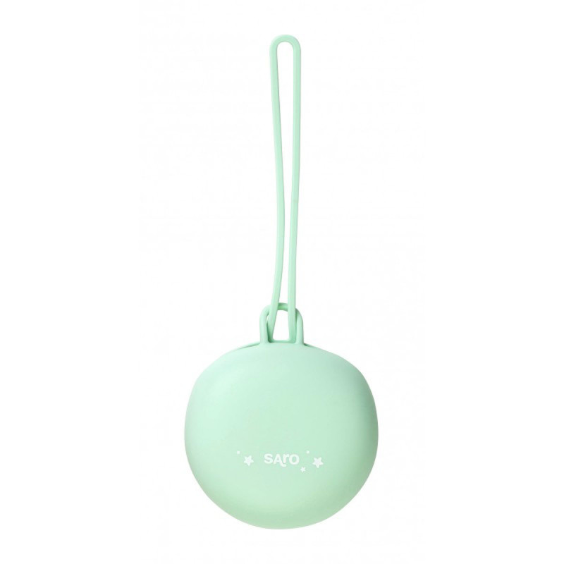 Saro portachupetes silicona menta