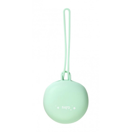 Saro portachupetes silicona menta