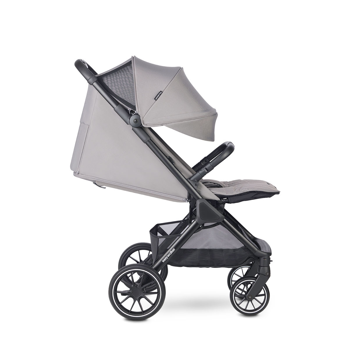 Easywalker Jackey 2 XL silla de paseo Pebble Grey lateral respaldo