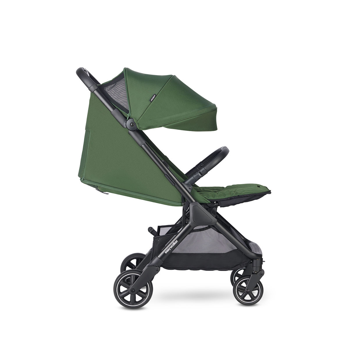 Easywalker Jackey 2 XL silla de paseo Deep Green lateral respaldo