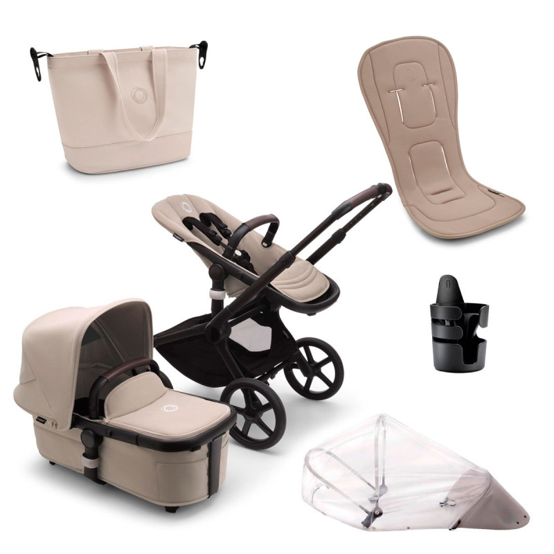 Pack Bugaboo Fox 5 de los imprescindibles de verano, color desert taupe