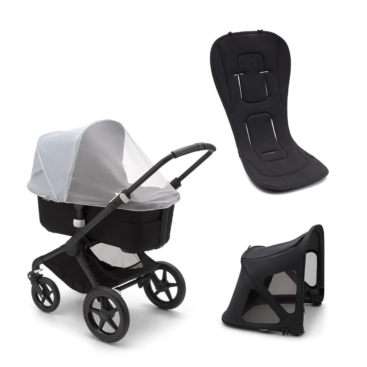 Bugaboo pack verano capota ventilada, colchoneta y mosquitera