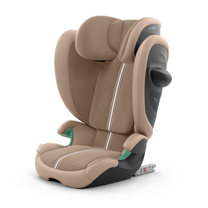 Silla de coche Cybex Solution G2 color marrón,  almond beige 01