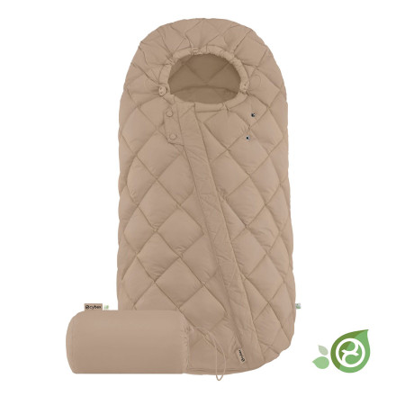 saco cubrepiés cybex snogga 2 en color marrón, almond beige 01