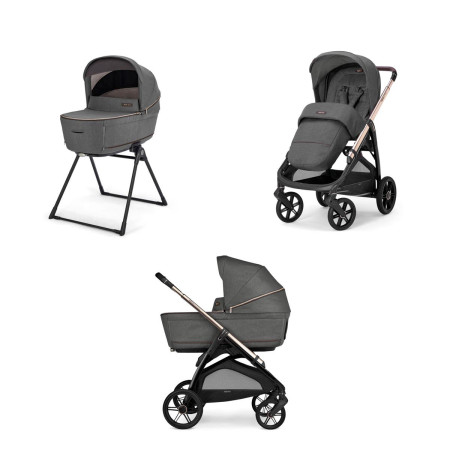 coche compacto aptica de inglesina en color  gris velvet grey